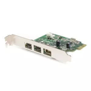 StarTech.com 3 Port 2b 1a 1394 PCI Express FireWire Card Adapter PEX1394B3
