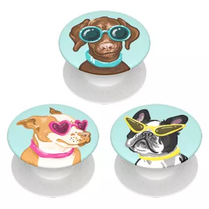 Popsockets Suport PopMinis Stand Adeziv Posh Pups (contine 3 mini accesorii)