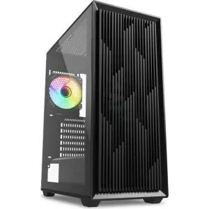 Sharkoon Carcasa VK2, fara sursa, RGB, ATX (Negru)