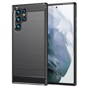 Techsuit Samsung Galaxy S22 Ultra Carbon Negru