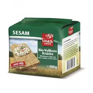 Linea natura Paine crocanta din secara integrala cu susan bio 200g