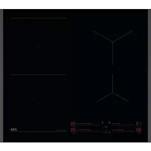 AEG TI64IB10FB, Inductie, 4 zone de gatit, PowerBoost, Hob2Hood, 60 cm, Negru