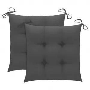 vidaXL Perne de scaun, 2 buc., antracit, 40 x 40 x 7 cm, textil