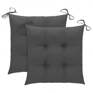 vidaXL Perne de scaun, 2 buc., antracit, 50 x 50 x 7 cm, textil