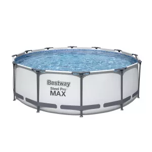 Bestway Piscina, 366 x 100 cm, cadru metalic, pompa, filtru, scara incluse