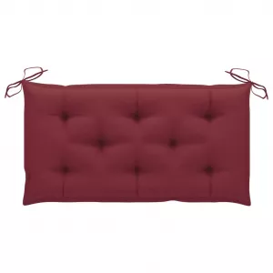 vidaXL Pernă pentru bancă de grădină, roșu vin, 100x50x7 cm, textil