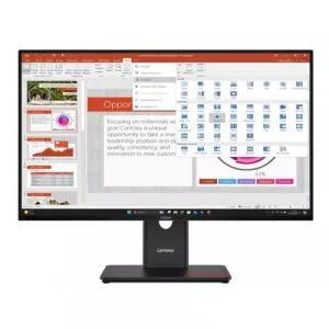 Lenovo Monitor IPS LED ThinkVision 27inch T27-40, Full HD (1920 x 1080), VGA, HDMI, DisplayPort, Pivot, 120 Hz, 4 ms (Negru)