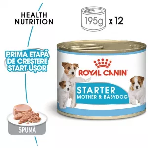 Royal Canin Starter Mother & Babydog Hrană Umedă Câine 195 g