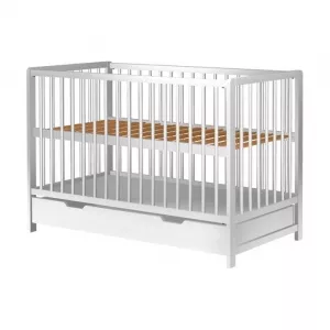 Hubners Patut Dominic 120x60 cm alb cu sertar