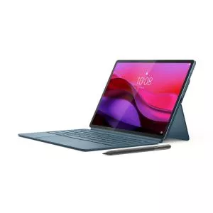 Lenovo Tableta Yoga Tab Plus, Procesor Qualcomm Snapdragon 8 Gen 3, Ecran 3K 12.7inch, 16GB RAM, 256GB Flash, Wi-Fi, Android, Bluetooth + 2-in-1 Keyboard Pack + Tab Pen Pro (Albastru)