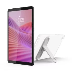 Lenovo Tableta Tab One TB305FU, Procesor MediaTek Helio G85 Octa-Core, Ecran IPS 8.7inch, 4GB RAM, 64GB Flash, 8MP, Wi-Fi, Bluetooth, GPS, Android + Husa Clear Case (Gri)
