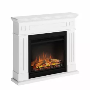 TAGU Semineu Larsen Pure White cu Focar Electric PowerFlame