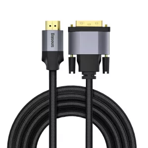Baseus Cablu HDMI 4K la DVI Enjoyment Series Dark Gray CAKSX-G0G