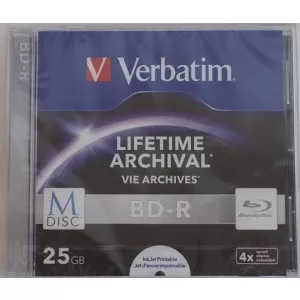 Verbatim M-Disc BD-R 5 Pack Jewel Case  43823