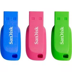 Sandisk Cruzer Blade 16GB Blue/Green/Pink 3pack SDCZ50C-016G-B46T