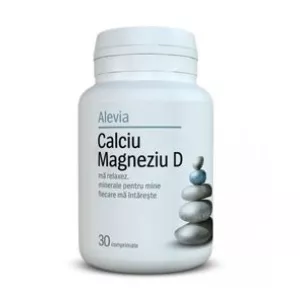 Alevia Calciu+magneziu+vit D 30 cpr 
