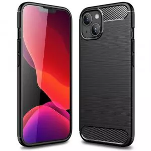 Techsuit iPhone 14 - Carbon Silicone - Black