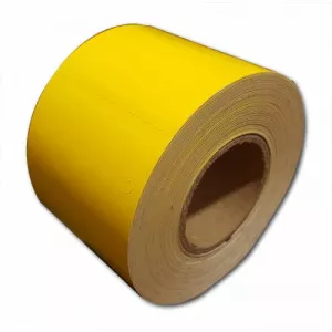 ZINTA Role etichete termice de raft galbene 100x52mm, 140 g/mp, 785 et./rola - 100X52X785-TAGTTH-YEL-BM