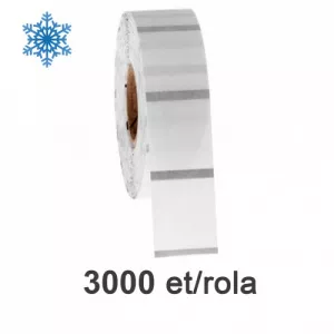 ZINTA Role etichete de plastic transparente 40x95mm, pentru congelate, 3000 et./rola - 40X95X3000-PET-DF-BM