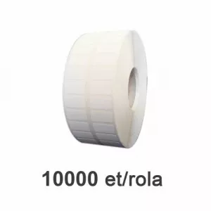 ZINTA Role etichete PE autodistructibile albe 20x10mm, 10.000 et./rola - 20X10X10000-PESEC