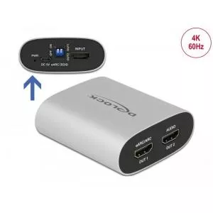 Delock Extractor audio HDMI HD 4K60Hz cu eARC 63332