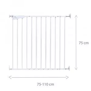 Childhome Poarta de siguranta metal Supra 75-110 cm alb
