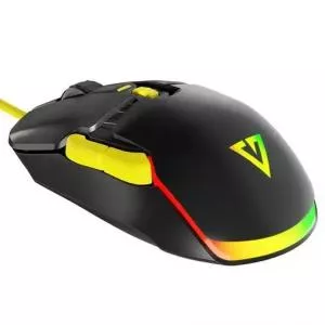 MODECOM Mouse Mouse gaming, optic, cu fir, Volcano Jager, 12000dpi, Negru