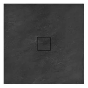 Rea Cadita dus patrata Stone 90x90 negru