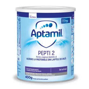 Nutricia Lapte praf Aptamil Pepti 2, incepand de la 6 luni, 400g