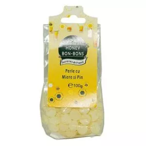 Apidava BOMBOANE PERLE CU MIERE SI PIN 100g
