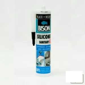 Bison Silicon sanitar negru - 280 ml