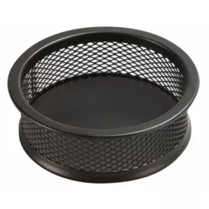 Q-Connect Suport metalic Mesh, pentru agrafe, rotund, negru KF15102
