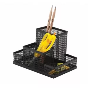 Q-Connect Organizer metalic Mesh 4 compartimente - negru KF15112