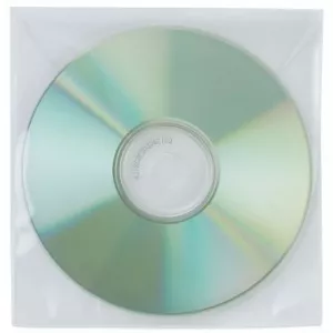 Q-Connect Plicuri plastic PP pentru CD/DVD, 50 buc/set KF02207