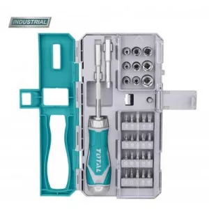 Total Set Surubelnite, cu Clichet, CR-V, 33buc, INDUSTRIAL