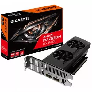 Gigabyte Radeon RX 6400 D6 4GB, GDDR6, 64bit, Low Profile R64D6-4GL