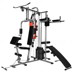 vidaXL Aparat de fitness multifuncțional pentru acasă cu 1 sac de box, 65 kg