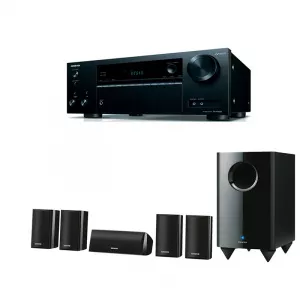 Onkyo Receiver TX-NR555 + Sistem boxe 5.0 SKS-HT528