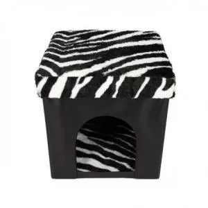 Grunberg Casuta Pisici, Taburet pliabil cu Spatiu pentru Animale de Companie, 38 x 38 x 38cm Tb77