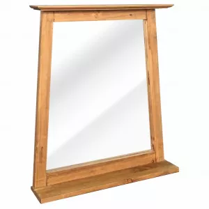 vidaXL Oglindă de baie, 70 x 12 x 79 cm, lemn masiv de pin reciclat