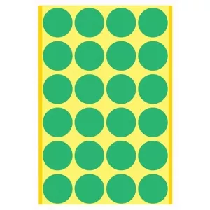Markin Etichete rotunde 14 mm verzi 630/set 34385