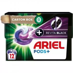 Ariel Detergent Capsule All in 1 PODS+, 12 buc, Revita Black