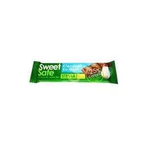 Sly Sweet&safe, ciocolata cu lapte si stevie 25gr
