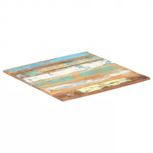vidaXL Blat de masă pătrat, 80 x 80 cm, lemn masiv reciclat, 15-16 mm