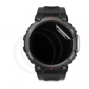 kwmobile Set 3 Folii protectie pentru Huami Amazfit T-Rex 2, Transparent, Silicon, 59523.1
