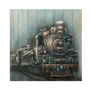 Mauro Ferretti Tablou Train Ella 80x80 cm -, Multicolor