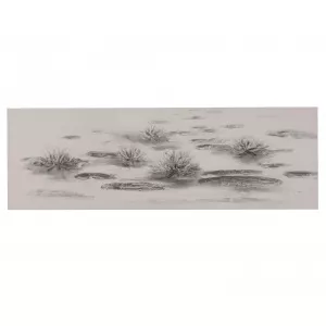 Mauro Ferretti Tablou Ground 50x150 cm -, Gri & Argintiu