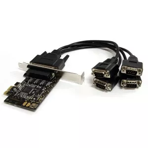 StarTech.com 4 Port RS232 PCI Express Serial Card w/ Breakout Cable PEX4S553B
