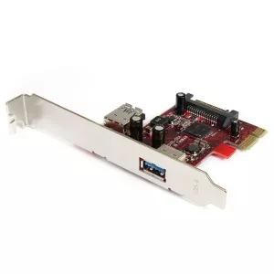 StarTech.com 2 port PCI Express SuperSpeed USB 3.0 Card with UASP Support - 1 Internal 1 External PEXUSB3S11