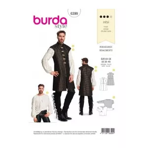 Burda Style Tipar vesta si camasa barbat 6399